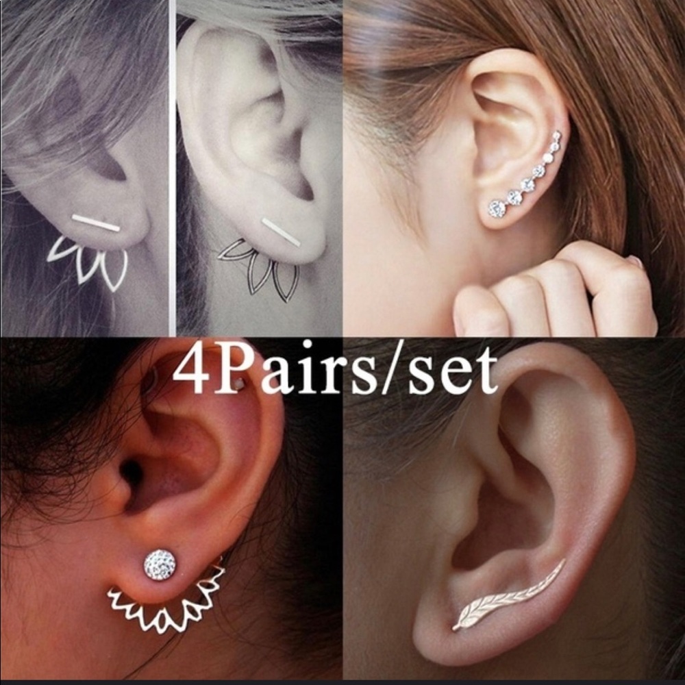 4 set fashion earrings